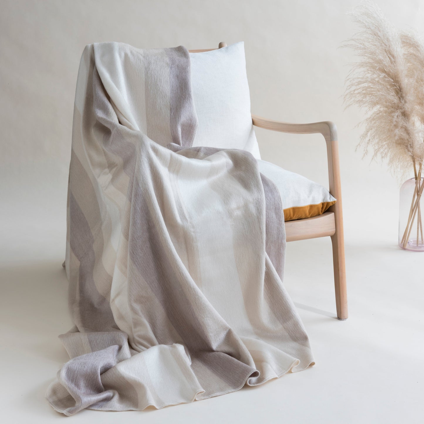 Alpaca Throw blanket - Arena - Art Andina - Alpaca Throw blanket - Arena