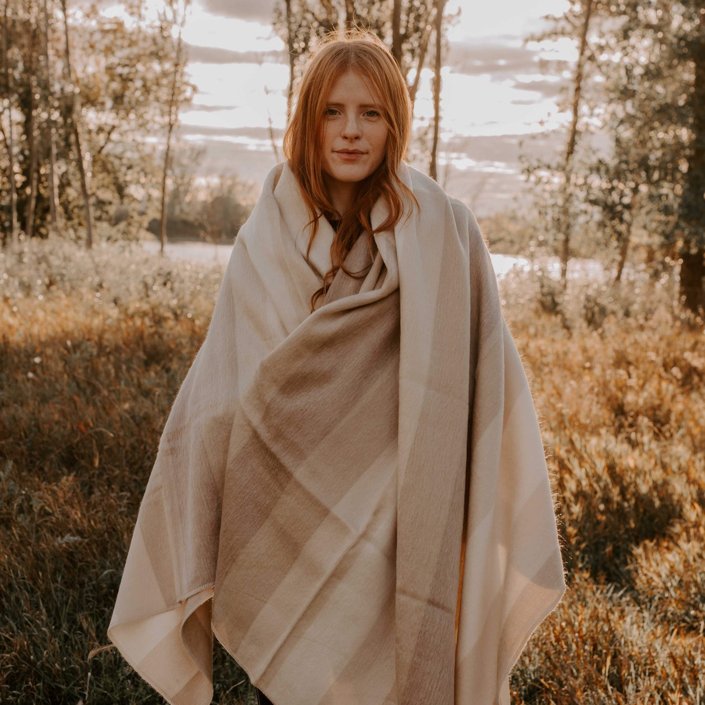 Alpaca Throw blanket - Arena - Art Andina - Alpaca Throw blanket - Arena