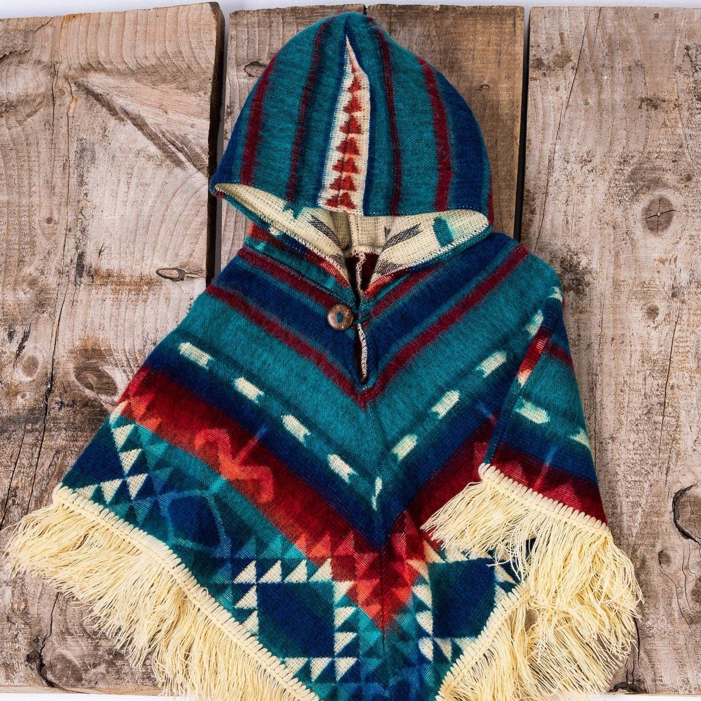 Alpaca toddler poncho - Art Andina - Unisex toddler poncho, Alpaca poncho baby, colorful toddler wear, Unisex kid outerwear, hoodie toddler, boho baby, ethnic print cape