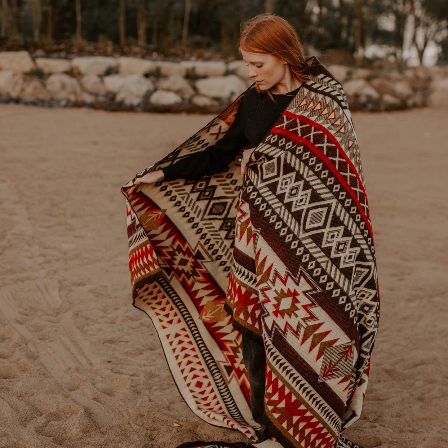 Alpaca wool blanket - Santa Fe - Art Andina - Alpaca wool blanket - Santa Fe