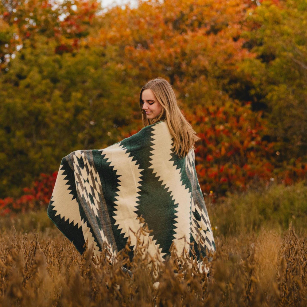 
                  
                    Alpaca Blanket - Glasgow - Art Andina - Alpaca wool blanket in Queen Size | Reversible Aztec Throw Blanket with Native Design | Southwestern Blanket Boho | Navajo Blanket Style
                  
                