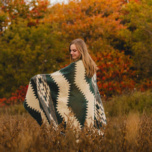 
                  
                    Alpaca Blanket - Glasgow - Art Andina - Alpaca wool blanket in Queen Size | Reversible Aztec Throw Blanket with Native Design | Southwestern Blanket Boho | Navajo Blanket Style
                  
                