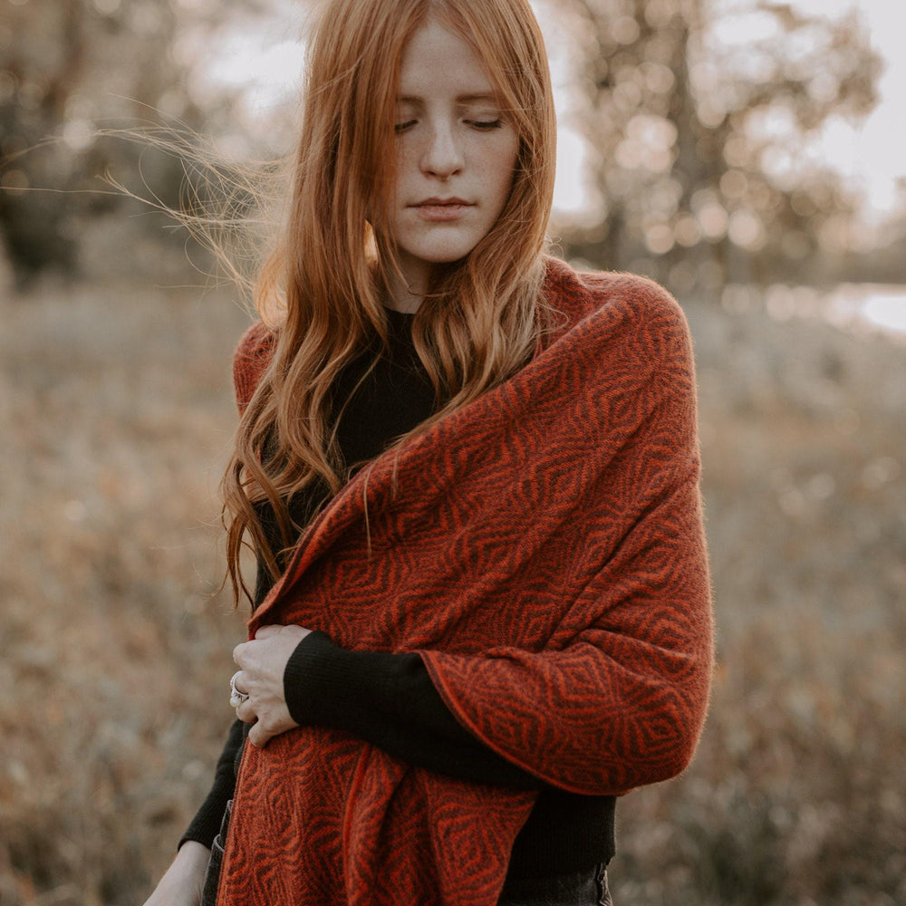 Alpaca boho scarf - Art Andina - Alpaca boho scarf