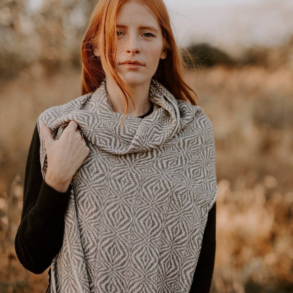 Alpaca cream scarf - Art Andina - Alpaca cream scarf