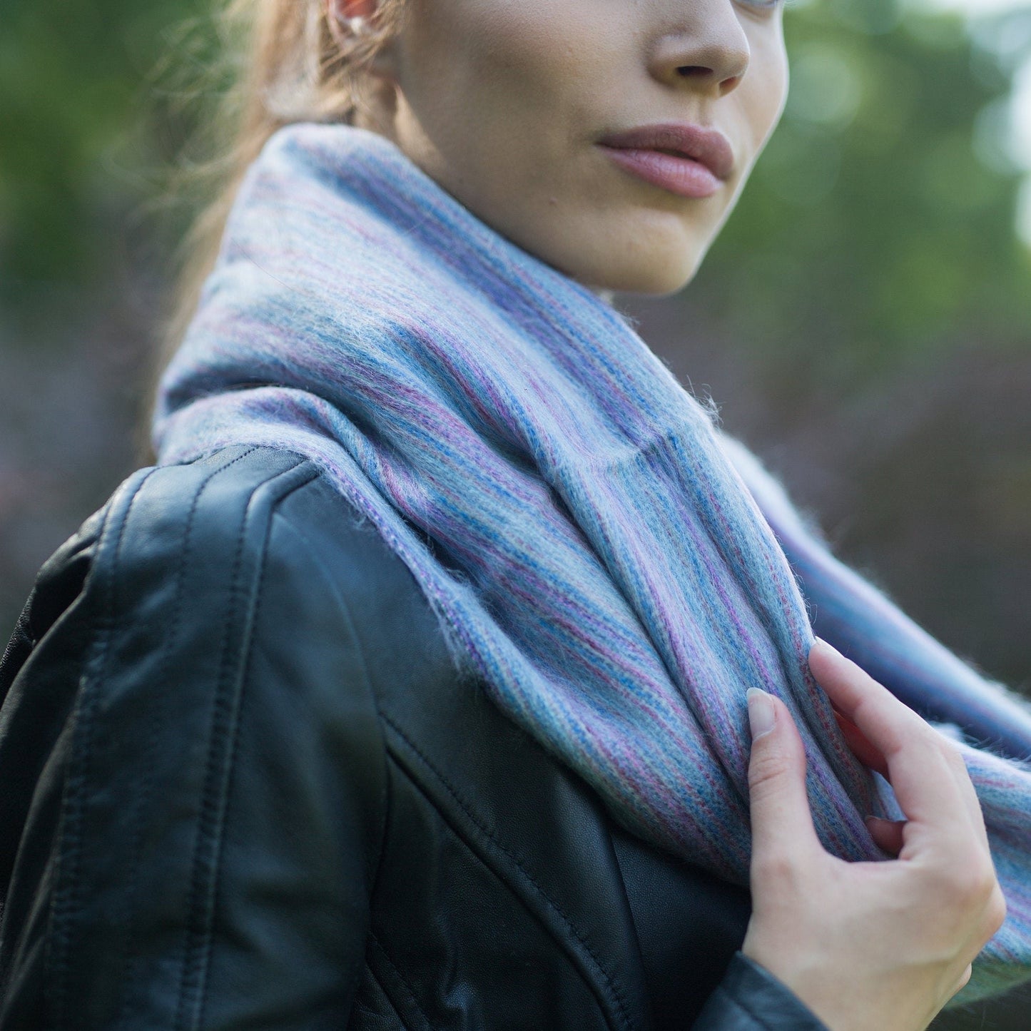 Alpaca Infinity scarf - Grey - Art Andina - Alpaca Infinity scarf - wool tube scarf- cozy oversized scarf - Tube scarf - Hygge scarf - Loop scarf - Warm knit - Boho infinity scarf -