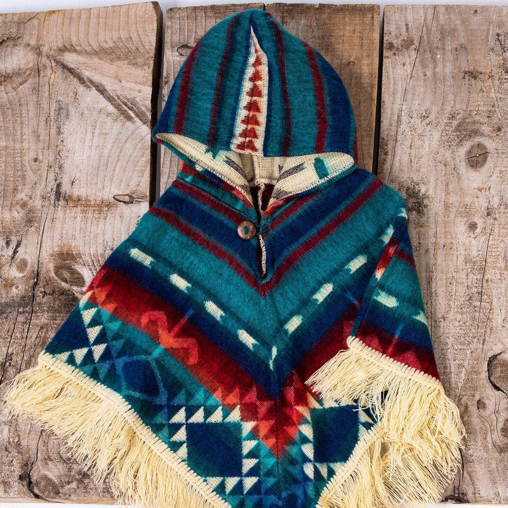 
                  
                    Alpaca toddler poncho - Art Andina - Unisex toddler poncho, Alpaca poncho baby, colorful toddler wear, Unisex kid outerwear, hoodie toddler, boho baby, ethnic print cape
                  
                