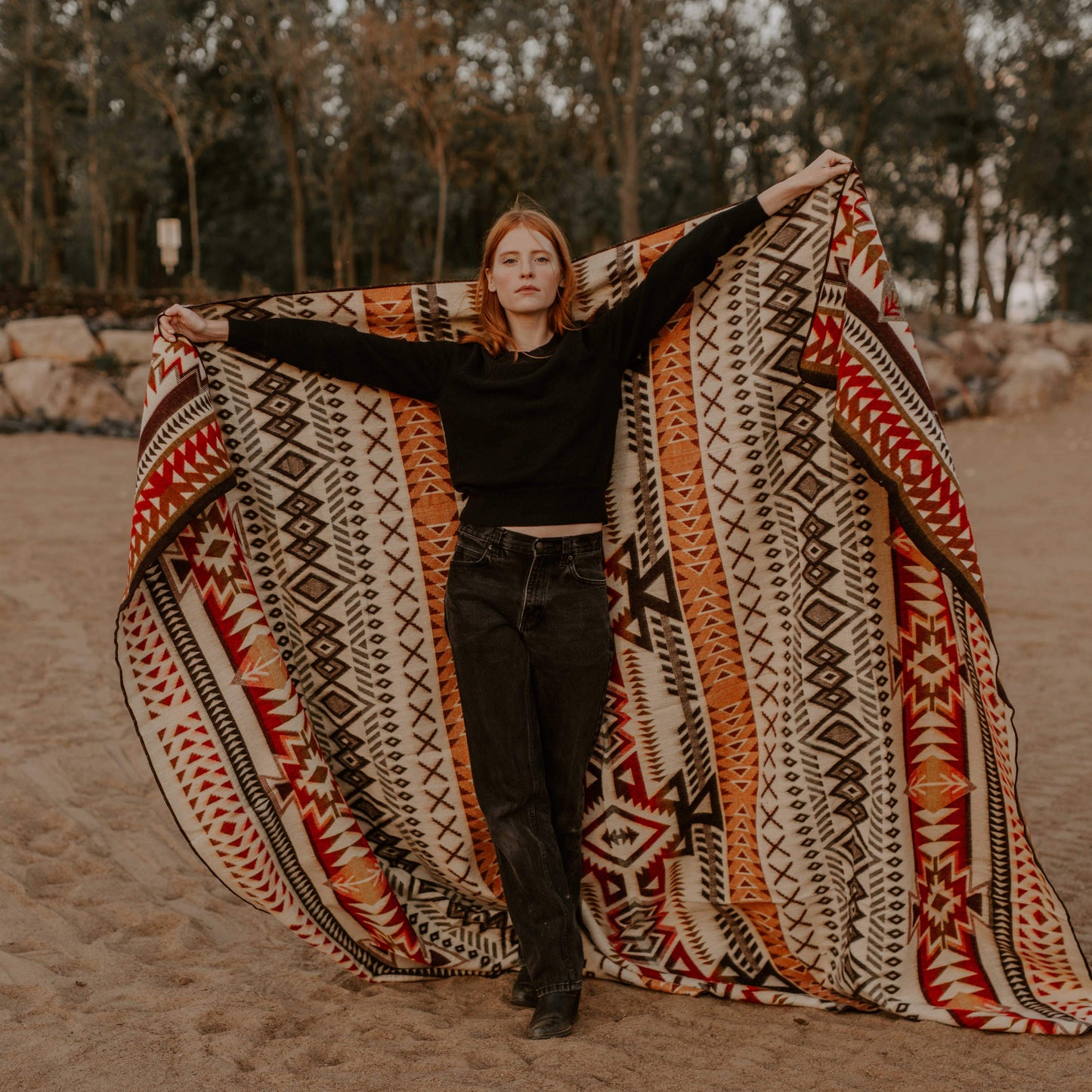 Alpaca wool blanket - Santa Fe - Art Andina - Alpaca wool blanket - Santa Fe