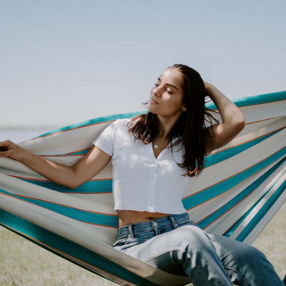 Handmade Hammock - Provence - Art Andina - Coloful Hammock Hand-woven Natural Cotton - Handmade Hammock - Boho Hammock - Outdoor Hammock beach - Outdoor and patio furniture