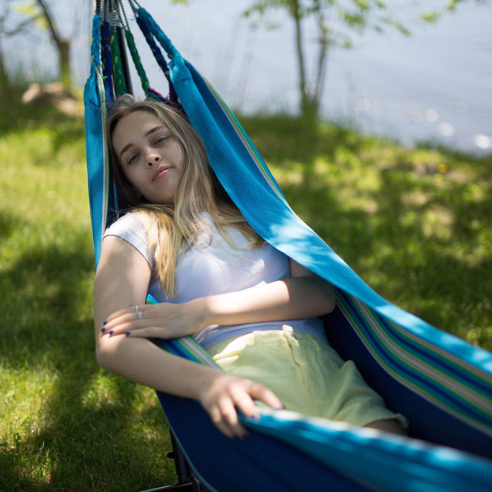Handwoven Hammock - Bali - Art Andina - Coloful Hammock Hand-woven Natural Cotton - Handmade Hammock - Boho Hammock - Outddor Hammock beach - Outdoor and patio furniture