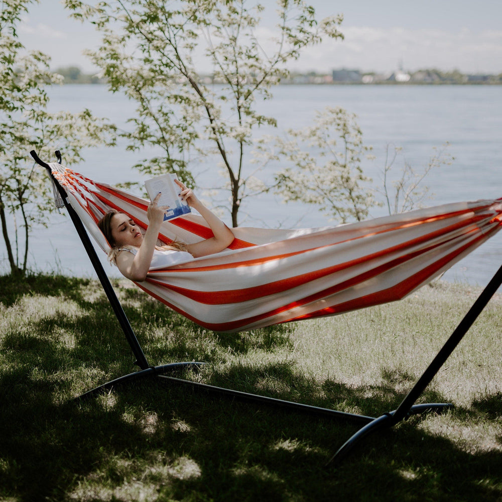
                  
                    Handwoven Hammock - Kennebunk - Art Andina - Boho Hammock Handwoven Natural Cotton
                  
                