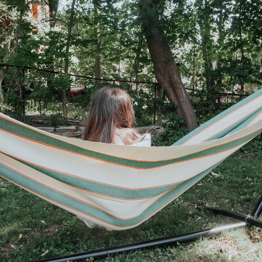 
                  
                    Handwoven Hammock - Oregon - Art Andina - Large Boho Hammock woven in cotton
                  
                